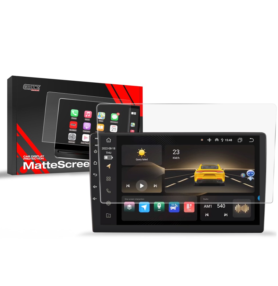 Folia antyodciskowa na ekran Radio Android 10" matowa Grizz