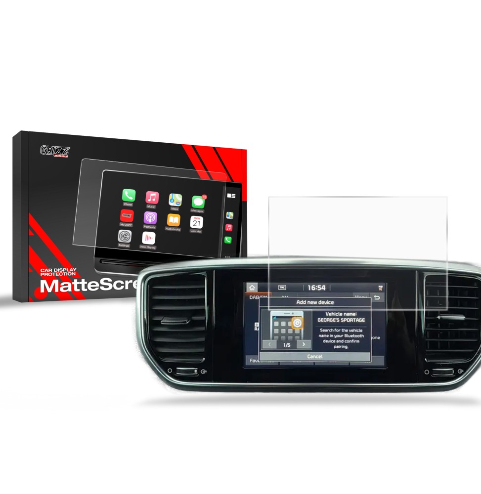 Folia antyodciskowa na ekran Kia Sportage 4 7" (2018-2021) matowa Grizz