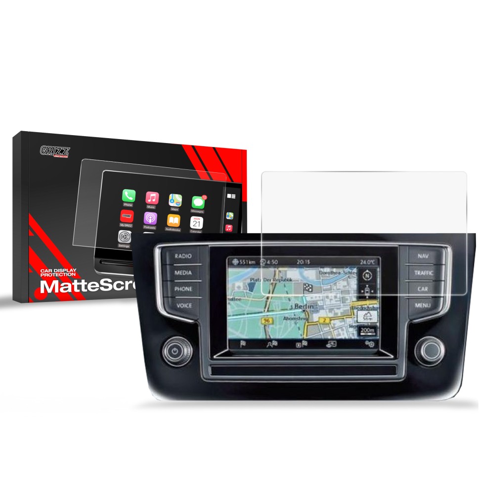 Folia antyodciskowa na ekran Volkswagen VW Golf 6 Discover Media 1 gen. (2013-2015) matowa Grizz