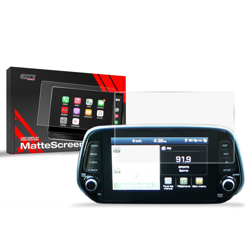 Folia antyodciskowa na ekran Hyundai Santa Fe 8" (2019-2023) matowa Grizz