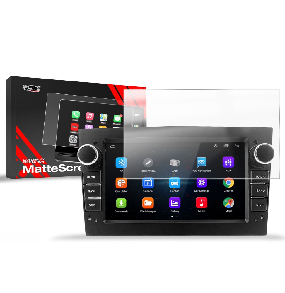 Folia antyodciskowa na ekran Android Radio Opel 2DIN 7" matowa Grizz
