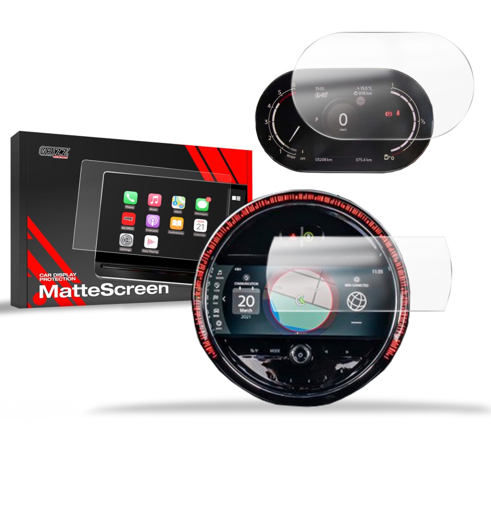 Folia antyodciskowa na ekran Mini Clubman 2 (2021-2023) matowa Grizz 2w1
