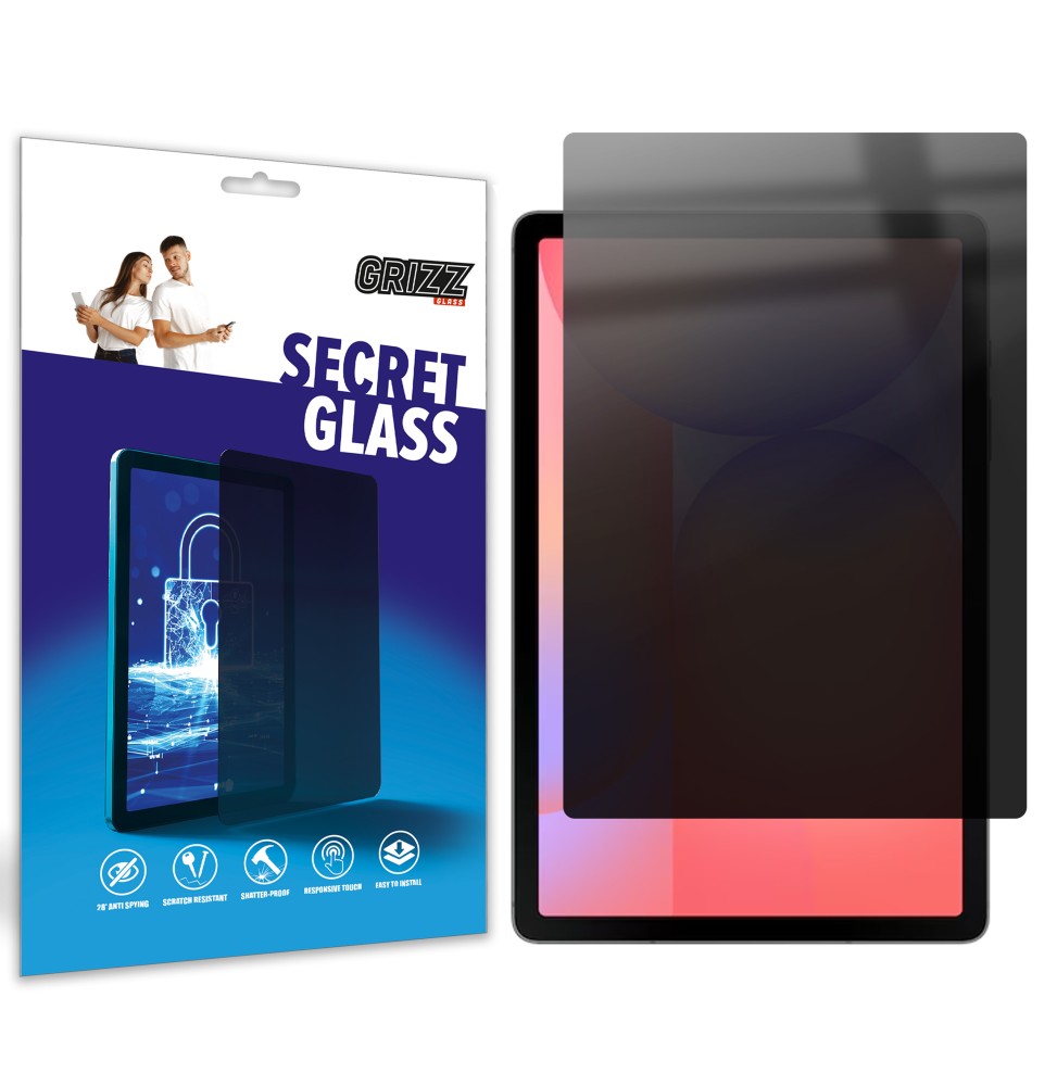 Sekretne szkło hybrydowe do Samsung Galaxy Tab S10 Lite prywatyzujące Grizz SecretGlass