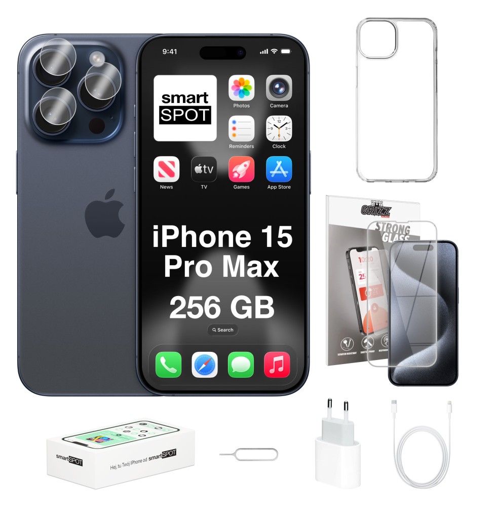 iPhone 15 Pro Max 256GB ZESTAW 7w1