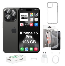 iPhone 15 Pro 128GB 100% kondycji baterii ZESTAW 7w1