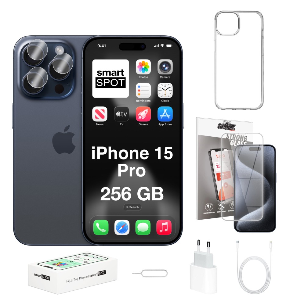 iPhone 15 Pro 256GB ZESTAW 7w1