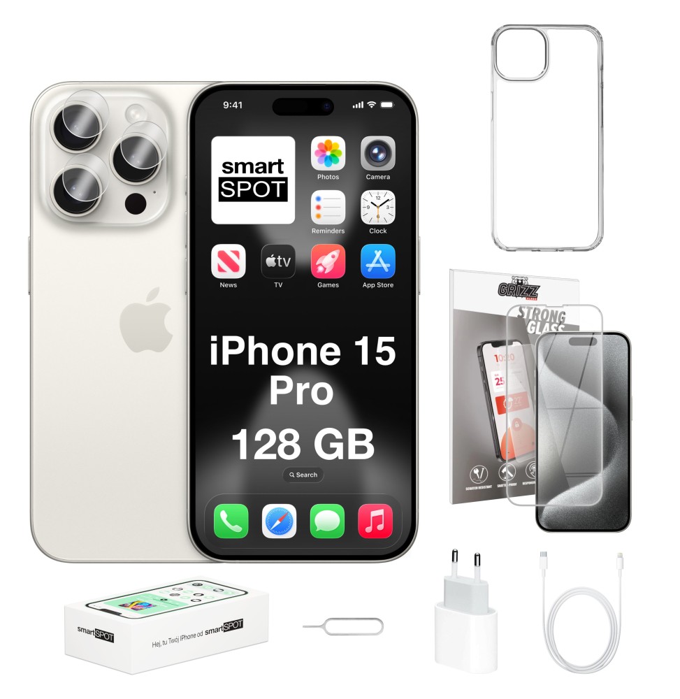 iPhone 15 Pro 128GB ZESTAW 7w1