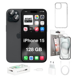iPhone 15 128GB 100% kondycji baterii ZESTAW 7w1