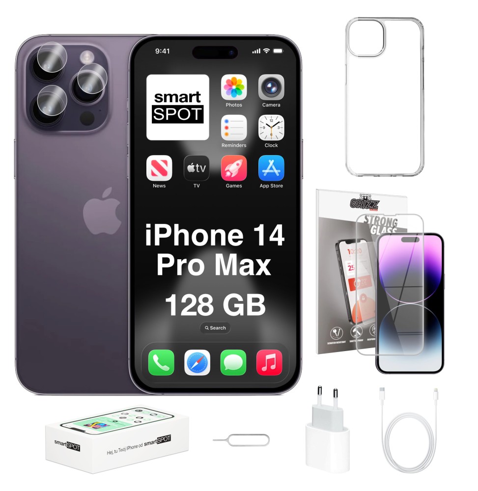 iPhone 14 Pro Max 128GB ZESTAW 7w1
