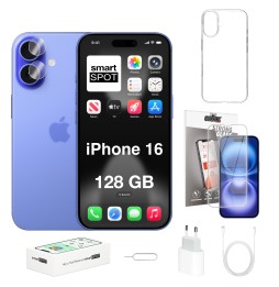 iPhone 16 128GB 100% kondycji baterii ZESTAW 7w1