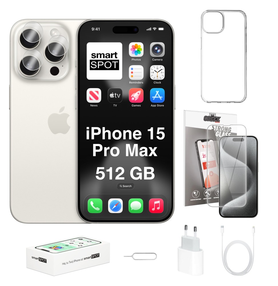 iPhone 15 Pro Max 512GB ZESTAW 7w1