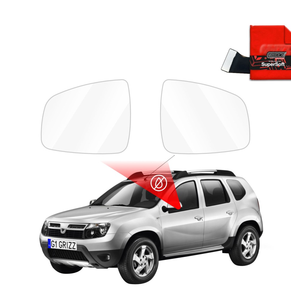 Folia przeciwdeszczowa na lusterka do Dacia Duster (2013-2017)