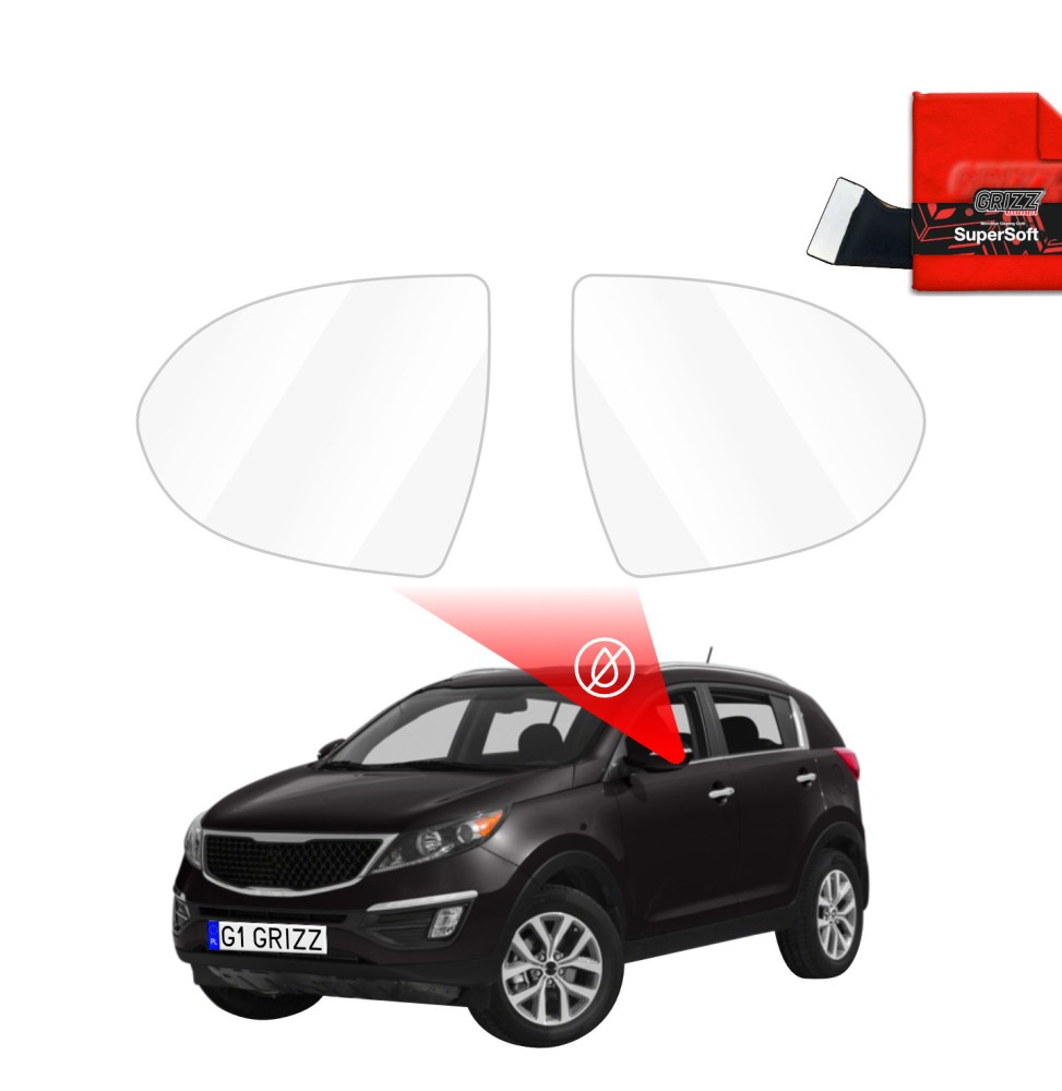 Folia przeciwdeszczowa na lusterka do Kia Sportage (2014-2018)