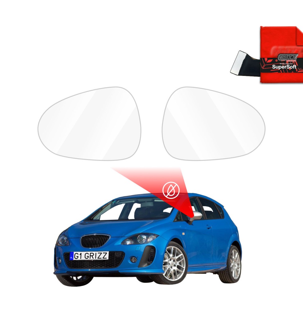 Folia przeciwdeszczowa na lusterka do Seat Leon (2009-2020)