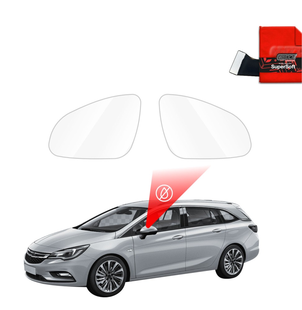 Folia przeciwdeszczowa na lusterka do Opel Astra J Kombi 5D (2009-2015)
