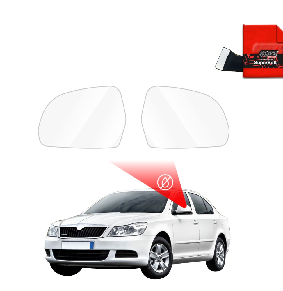 Folia przeciwdeszczowa na lusterka do Skoda Octavia 2 Sedan Facelifting (2008-2013)