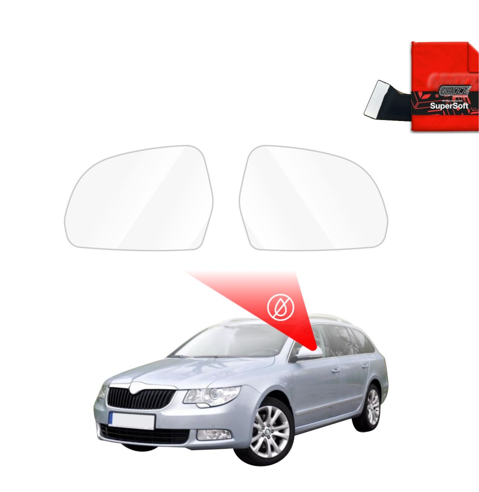 Folia przeciwdeszczowa na lusterka do Skoda Superb 2 (2008-2013)