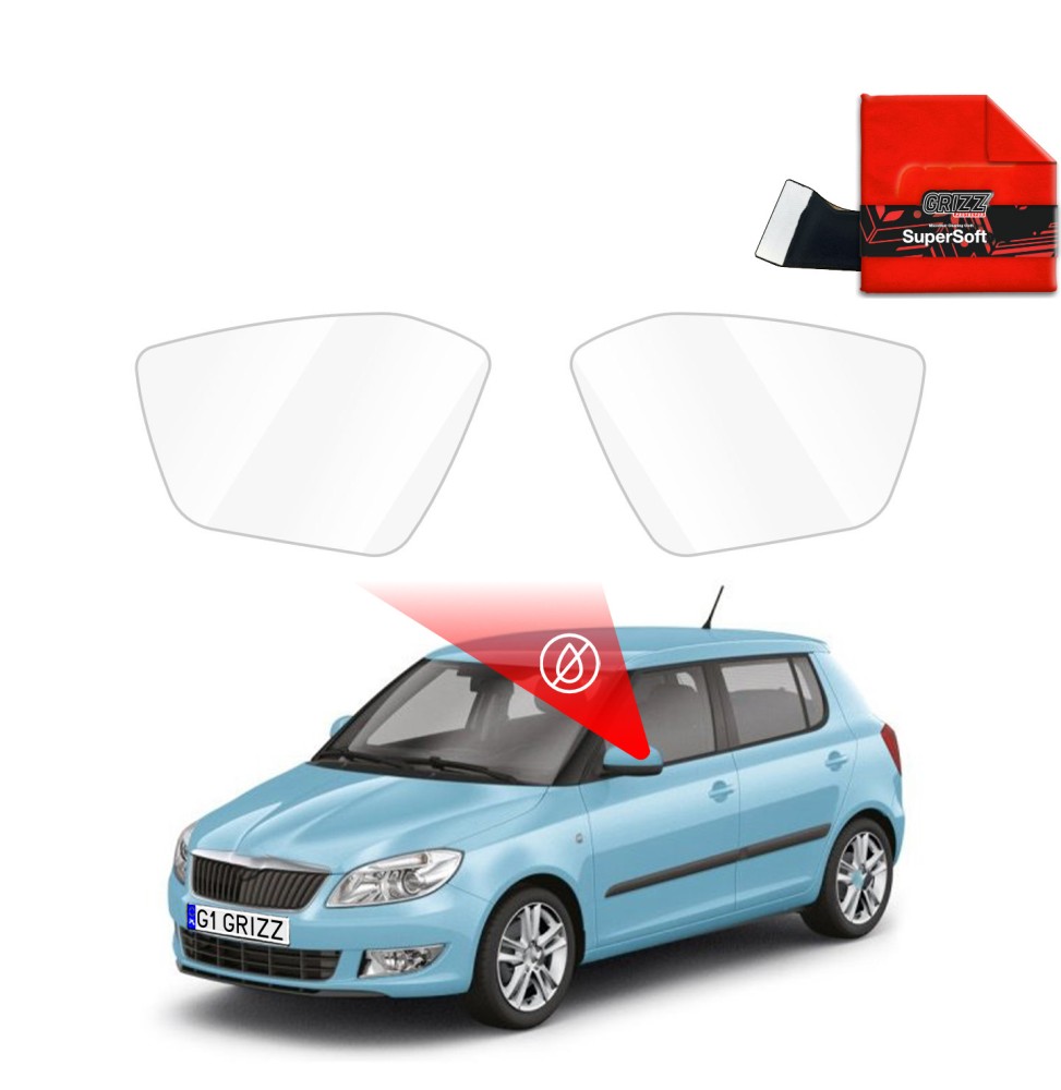 Folia przeciwdeszczowa na lusterka do Skoda Fabia (2014-2021)
