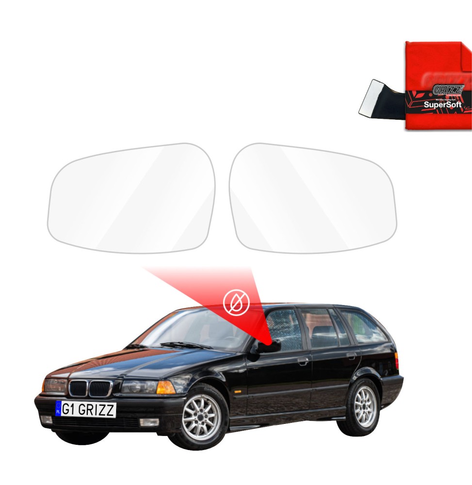 Folia przeciwdeszczowa na lusterka do BMW 3 E36 Kombi (1990-1999)