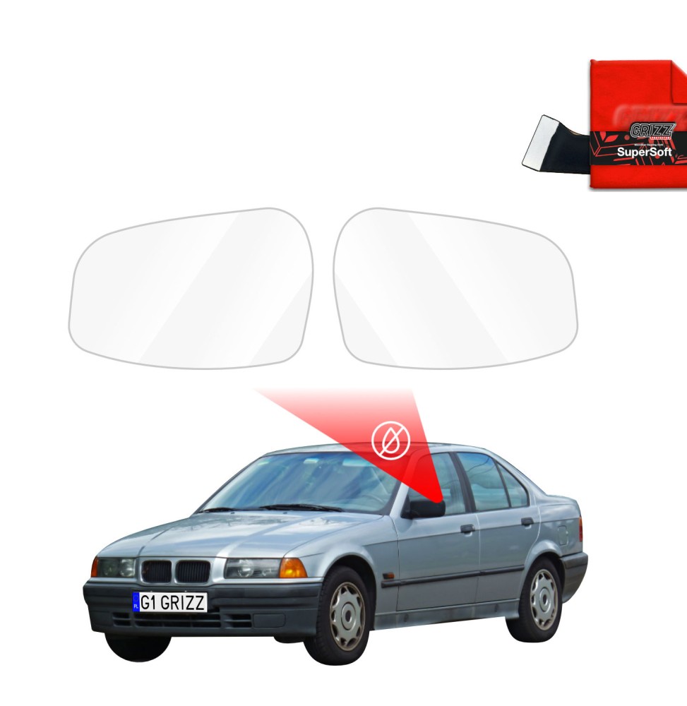 Folia przeciwdeszczowa na lusterka do BMW 3 E36 Sedan (1990-1999)