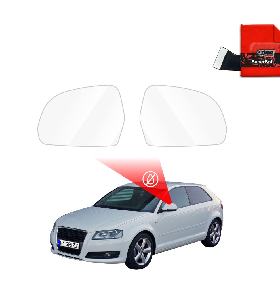 Folia przeciwdeszczowa na lusterka do Audi A3 8P Hatchback 3D (2003-2008)