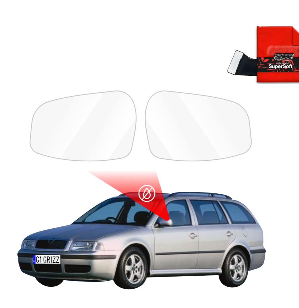 Folia przeciwdeszczowa na lusterka do Skoda Octavia Kombi (1996-2010)