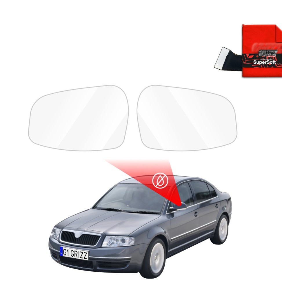 Folia przeciwdeszczowa na lusterka do Skoda Superb Sedan (2001-2008)