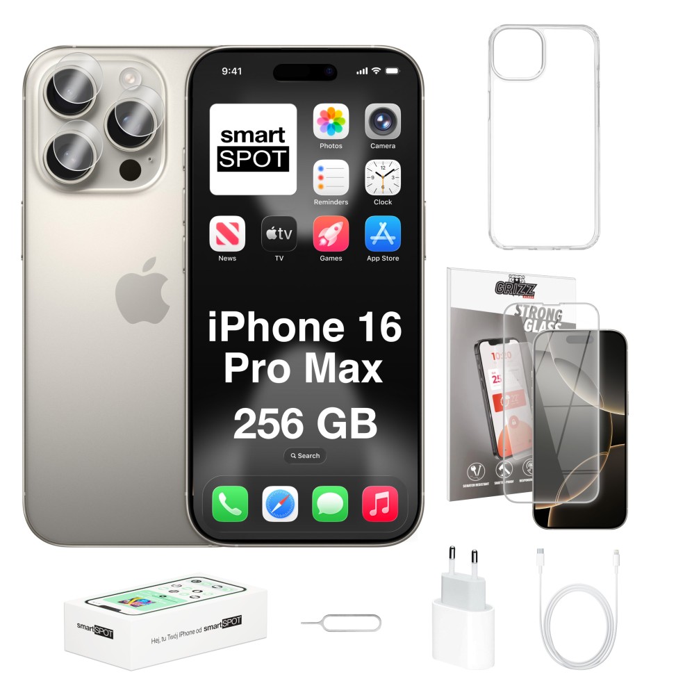 iPhone 16 Pro Max 256GB ZESTAW 7w1