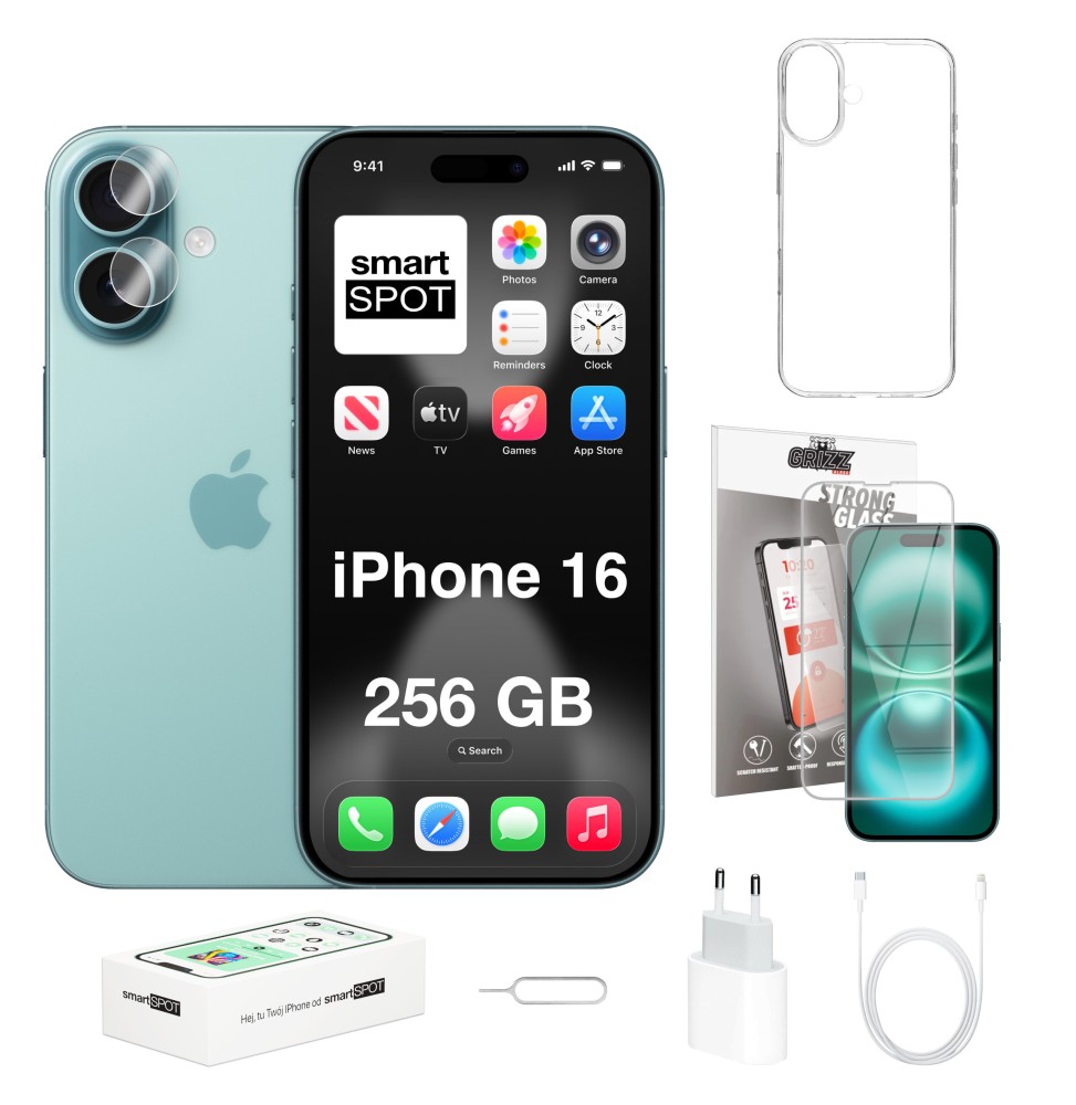 iPhone 16 256GB ZESTAW 7w1