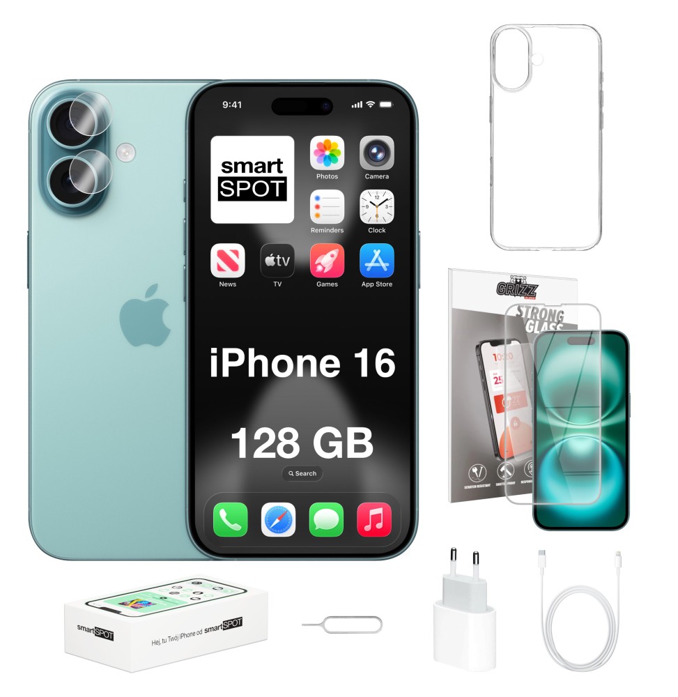 iPhone 16 128GB  ZESTAW 7w1