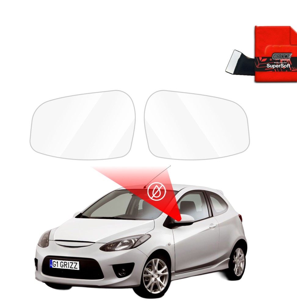 Folia przeciwdeszczowa na lusterka do Mazda 2 (2007-2014)