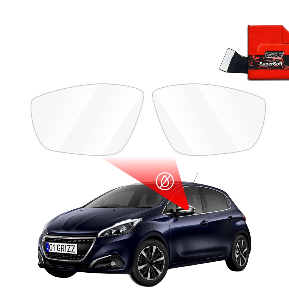 Folia przeciwdeszczowa na lusterka do Peugeot 208 (2012-2018)