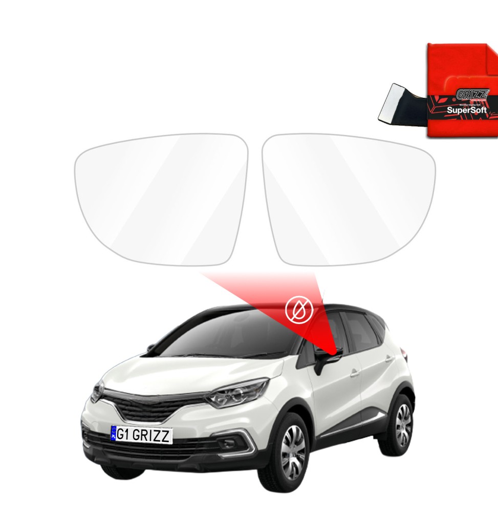 Folia przeciwdeszczowa na lusterka do Renault Captur (2013-2019)