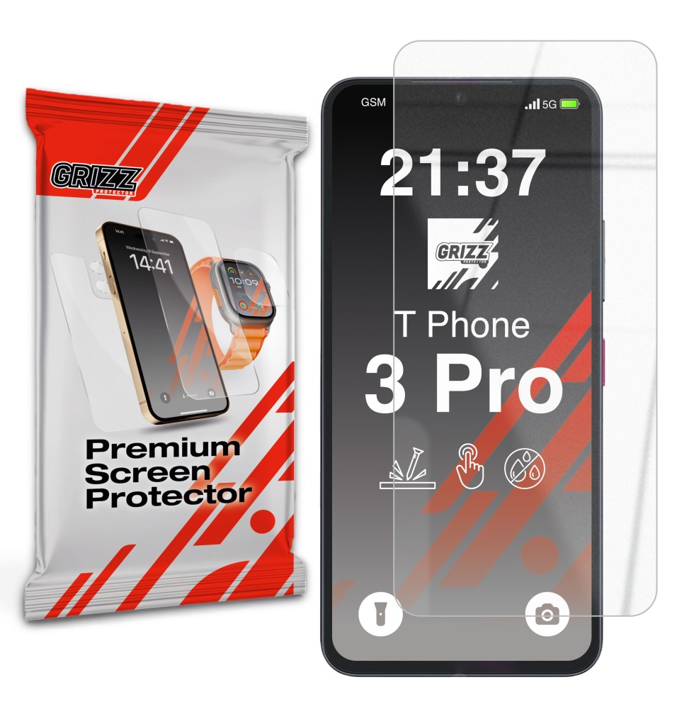 Szkło hybrydowe Grizz do T Phone 3 Pro
