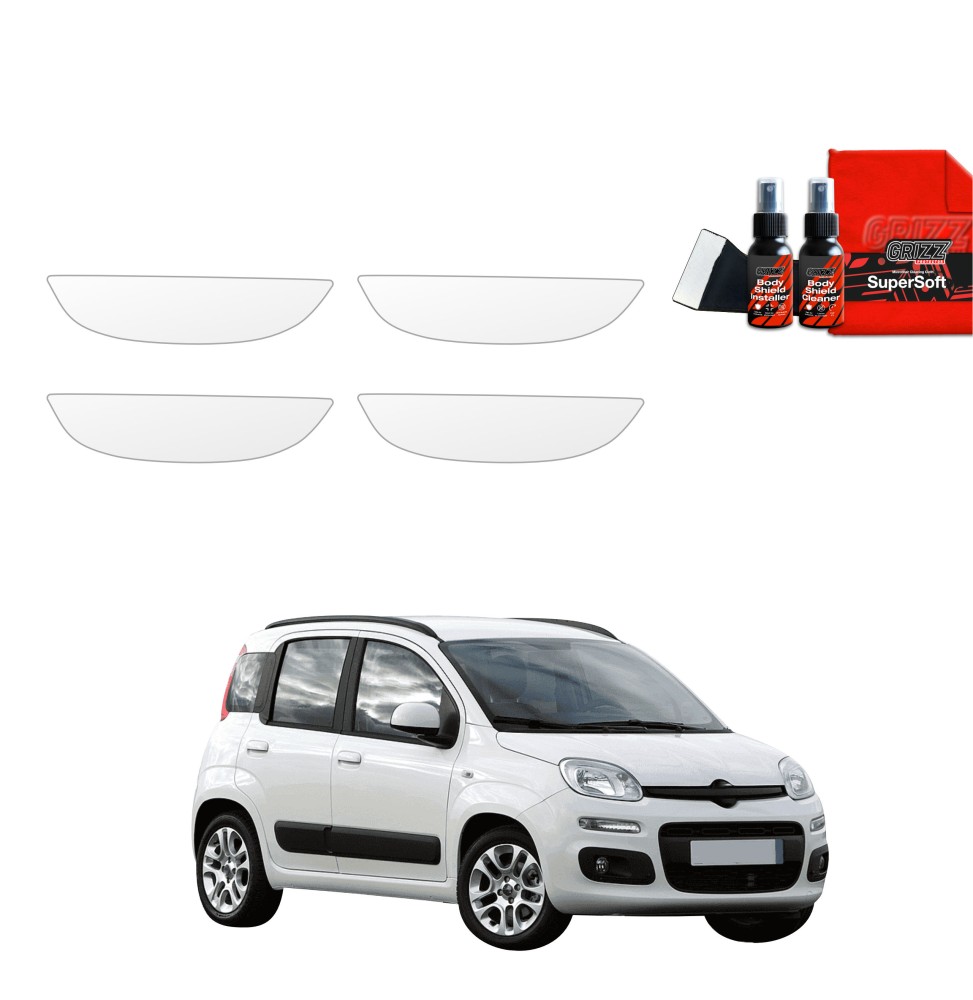 4w1 Folia ochronna pod klamki do Fiat Panda 3 Hatchback 5D (2011-2016)