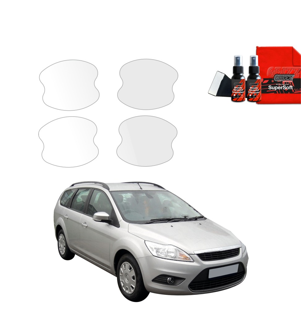 4w1 Folia ochronna pod klamki do Ford Focus Mk2 Kombi Facelifting (2007-2011)