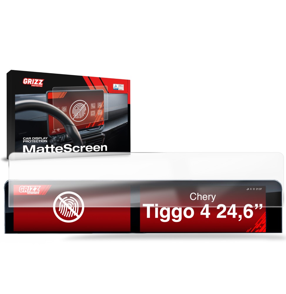 Folia antyodciskowa na ekran Chery Tiggo 4 24,6" (2025-2026) matowa Grizz