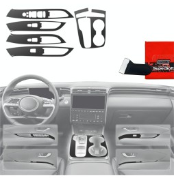 Folia do wnętrza Hyundai Tucson N-Line (2021-2024) GRIZZ 5w1 Czarna Antyodciskowa