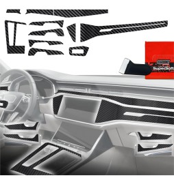 Folia do wnętrza Audi A7 C8 (2018-2025) GRIZZ 11w1 Karbonowa Połyskująca