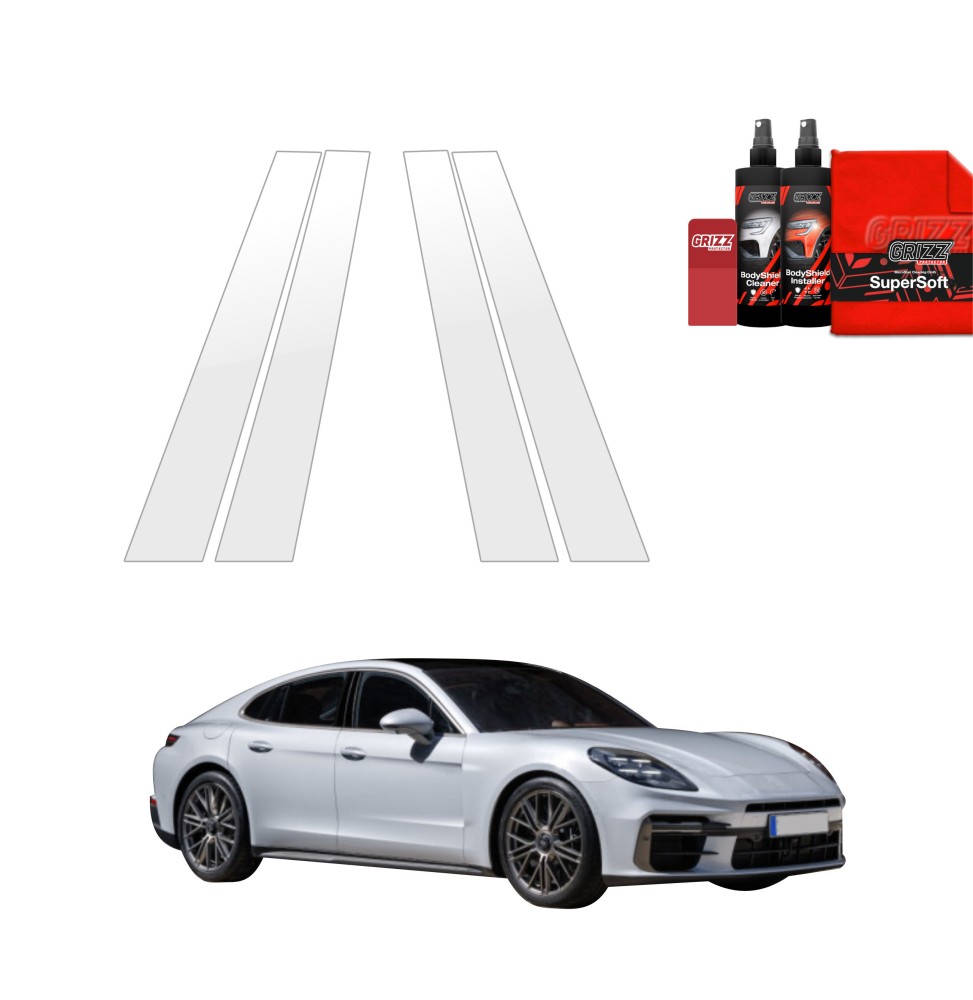 4w1 Folia ochronna na słupki do Porsche Panamera 2 (2016-2024)