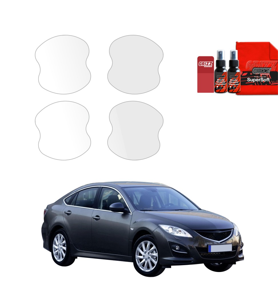 4w1 Folia ochronna pod klamki do Mazda 6 2 Sedan 4D (2010-2013)