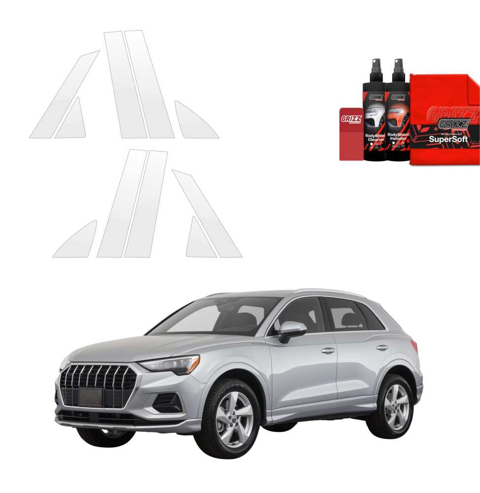 10w1 Folia ochronna na słupki do Audi Q3 Sportback (2018-2025)