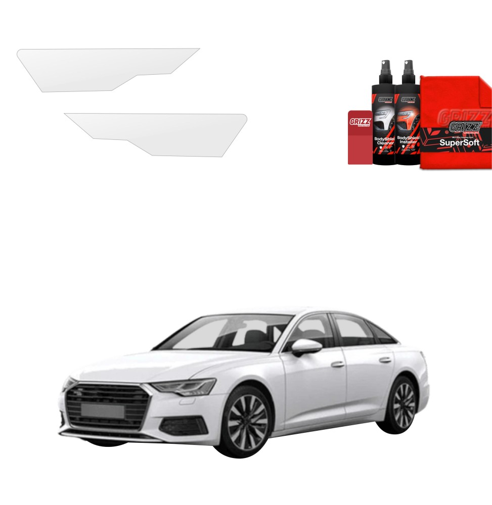 2w1 Folia ochronna na lampy do Audi A6 C8 Sedan (2018-2023)