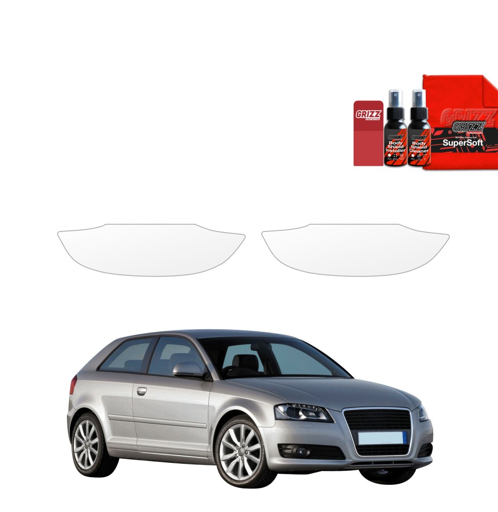 2w1 Folia ochronna pod klamki do Audi A3 8P Hatchback 3D Facelift (2008-2013)