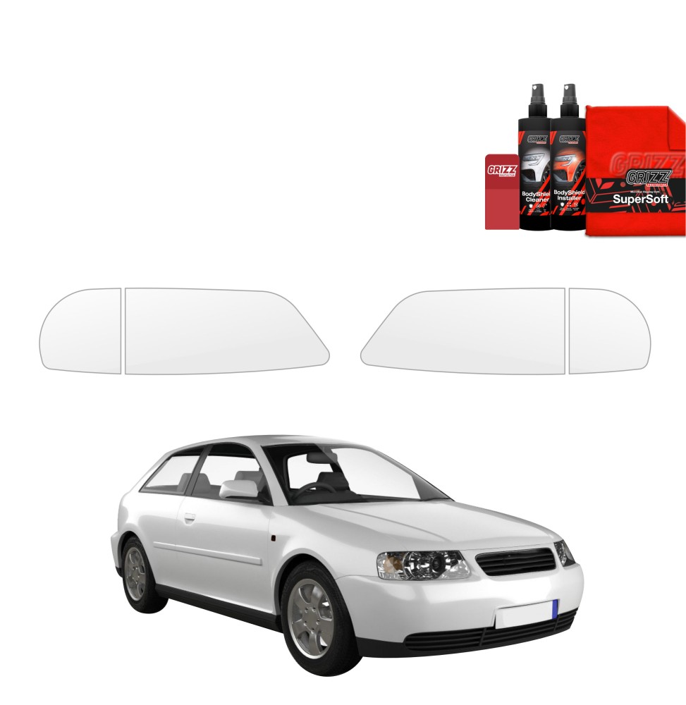 4w1 Folia ochronna na lampy do Audi A3 8L Hatchback 3D (1996-2003)