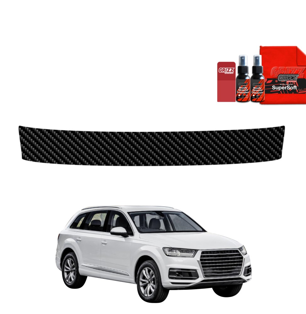 Folia karbonowa na próg bagażnika do Audi Q7 (2015-2019)