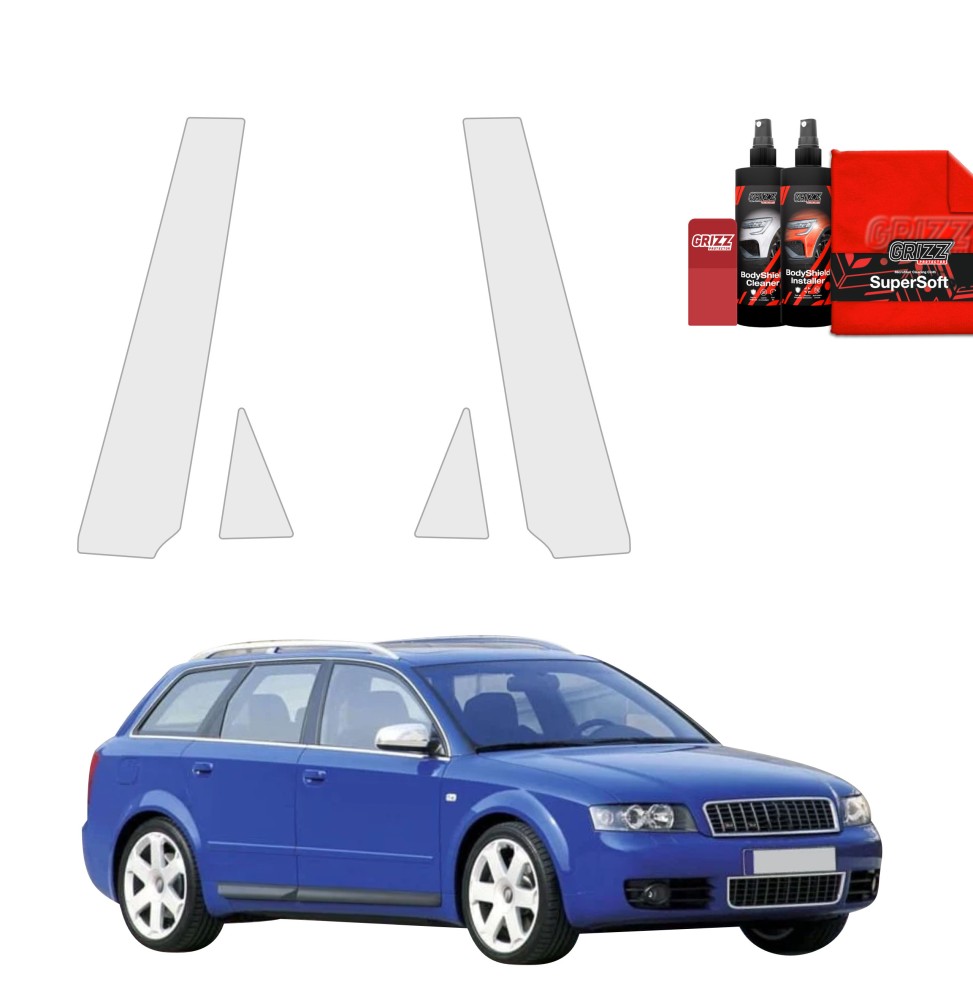 4w1 Folia ochronna na słupki do Audi A4 B6 Avant (2000-2006)