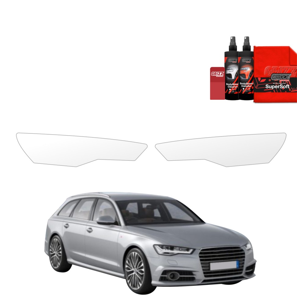 2w1 Folia ochronna na lampy do Audi A6 C7 Avant Facelifting (2014-2018)