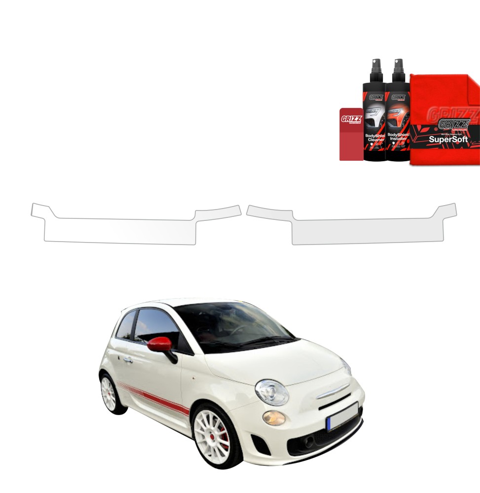 2w1 Folia ochronna na progi do Abarth 500 (2016-2023)