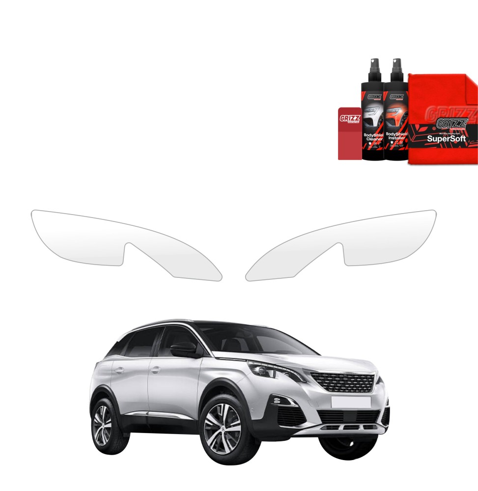 2w1 Folia ochronna na lampy do Peugeot 3008 (2016-2024)